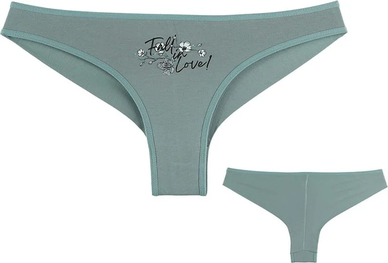 Donella 10 Pack Women's Colorful Printed Brazilian Panties - 40711233B