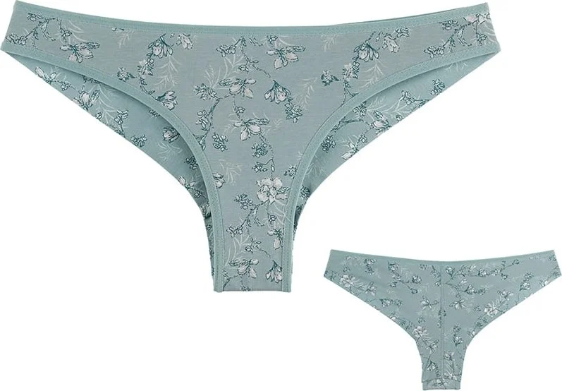 Donella 10 Pack Women's Colorful Printed Brazilian Panties - 40711233B