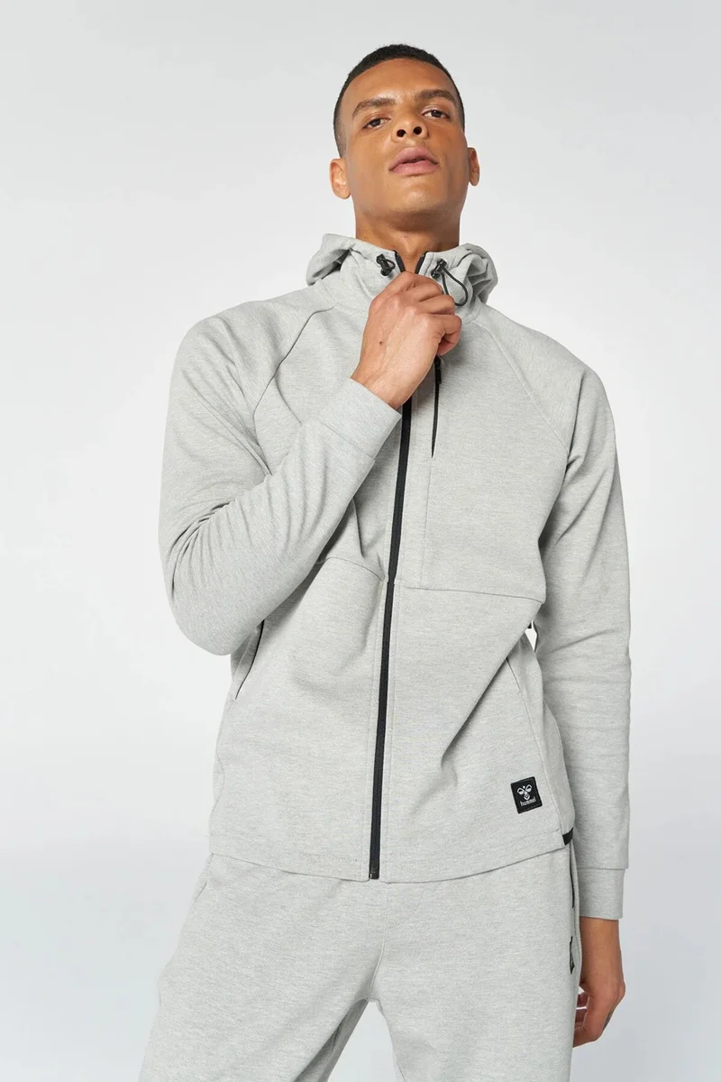 Hummel Hmlt-Mt interval Zip Men's Gray Sweatshirt 921647-2006