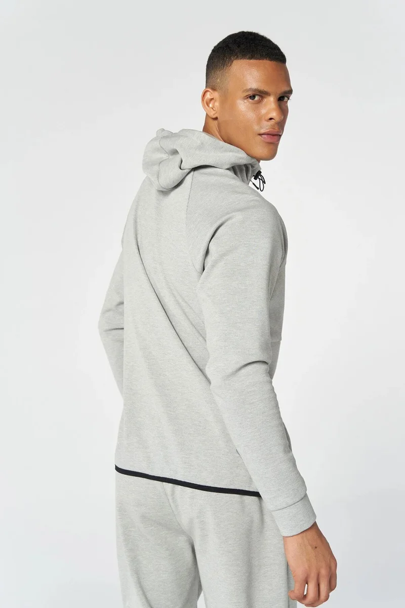 Hummel Hmlt-Mt interval Zip Men's Gray Sweatshirt 921647-2006