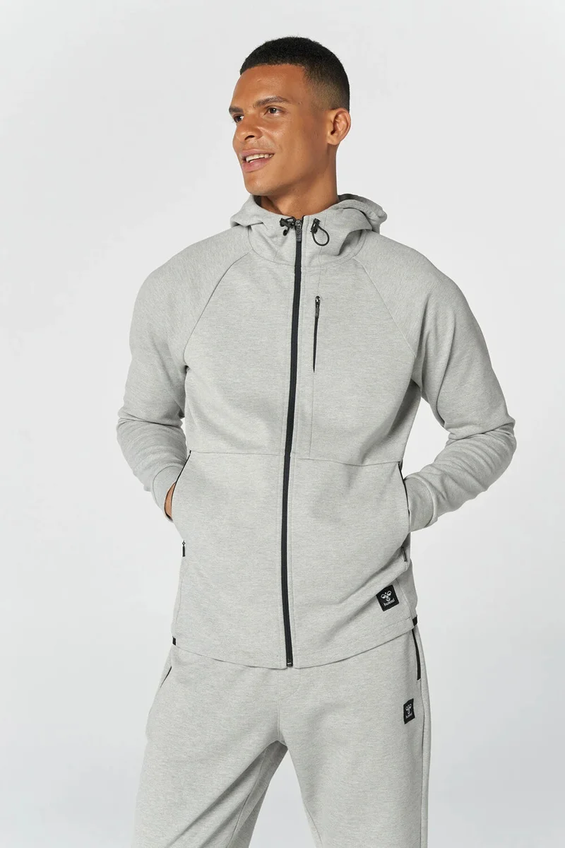Hummel Hmlt-Mt interval Zip Men's Gray Sweatshirt 921647-2006