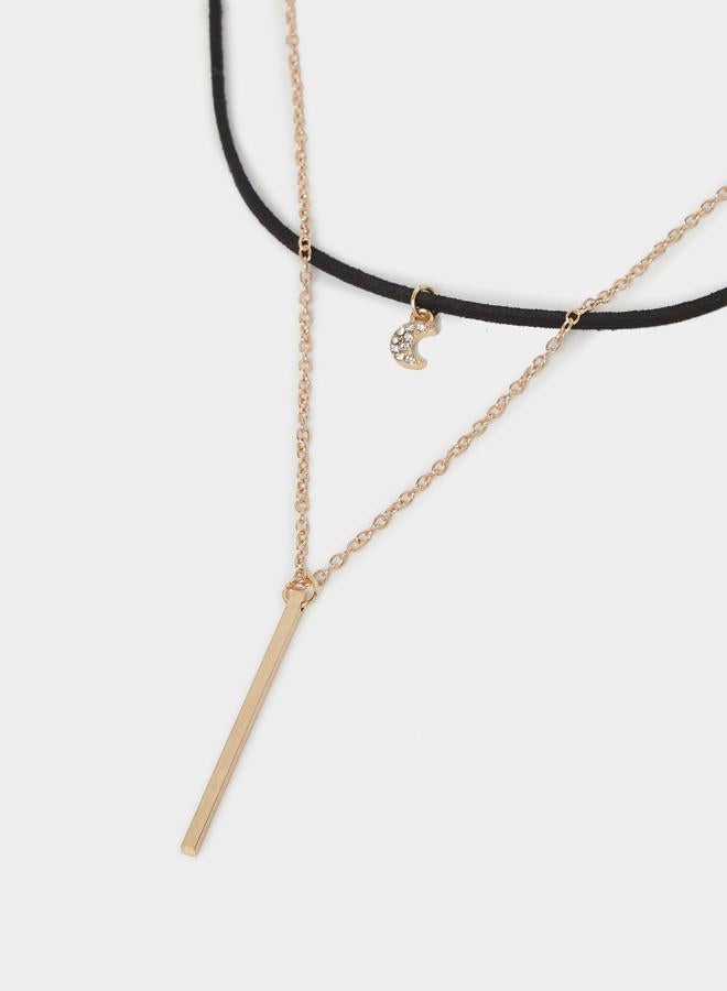 ستايلي قلادة Styli Moon Drop متعددة الطبقات - Image 3