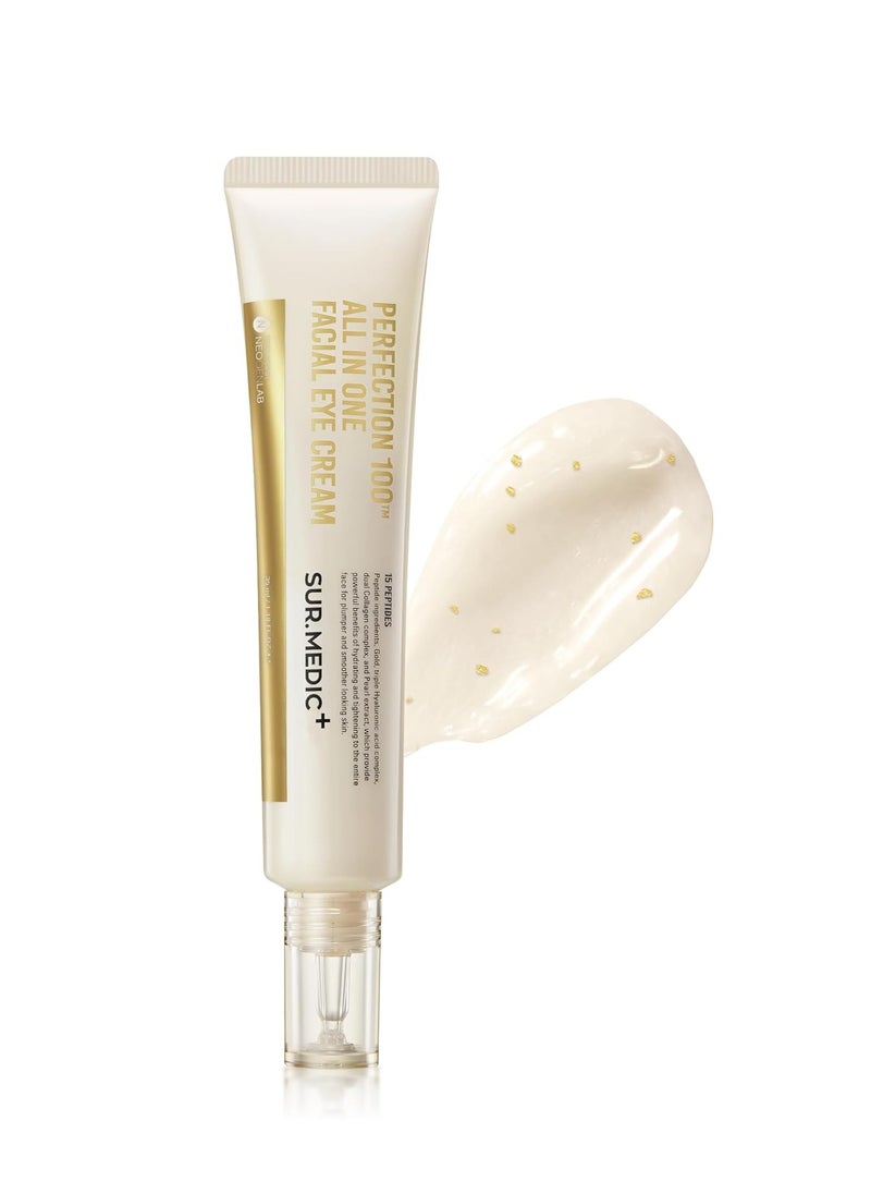 SUR.MEDIC+ 24K Gold Perfection All In One Cream for Face & Eye with Hyaluronic Acid, Panthenol and 24 Gold 1.18 oz  - Image 1