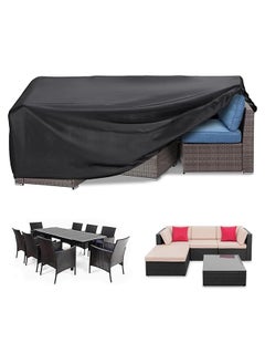 SKY-TOUCH SKY-TOUCH Patio Furniture Cover 250x200cm, Garden Furniture Set Cover Waterproof, Outdoor Table and Chair Set Covers, Heavy Duty Oxford Fabric Furniture Covers Dust Proof Anti-UV  - Image 1
