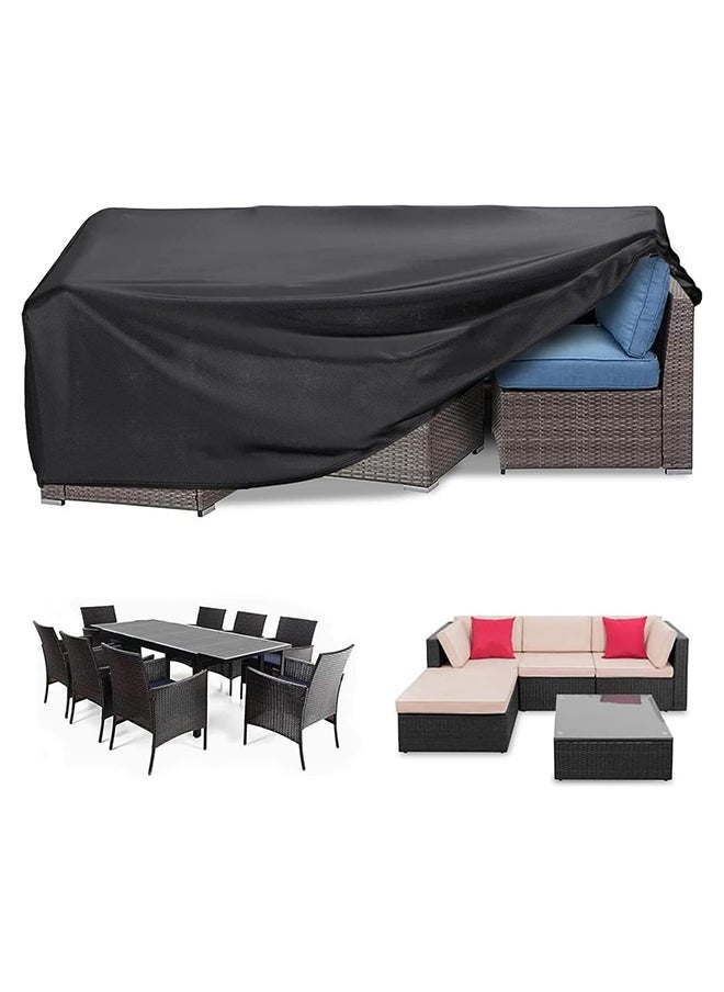 SKY-TOUCH - SKY-TOUCH Patio Furniture Cover 250x200cm, Garden Furniture Set Cover Waterproof, Outdoor Table and Chair Set Covers, Heavy Duty Oxford Fabric Furniture Covers Dust Proof Anti-UV - Image 1