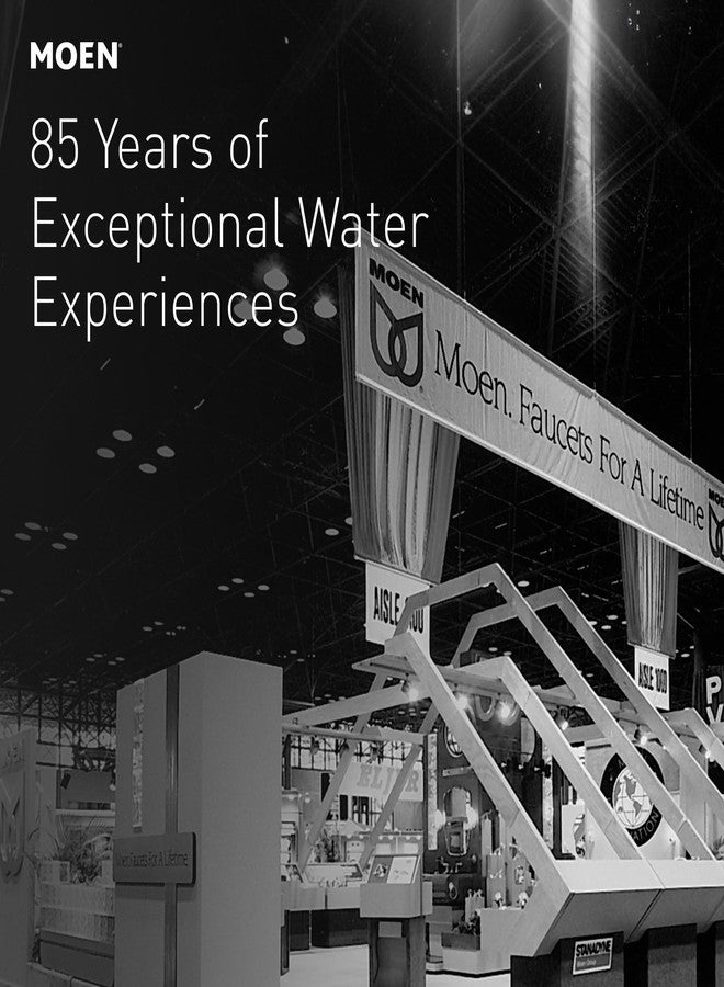 MOEN عمود دش منحني مفرد قابل للتعديل من موين باللون الذهبي المصقول بطول 54 إلى 72 بوصة، مثبت على الحائط، عمود ستارة دش دائم للحمام، CSR2160BG - Image 4