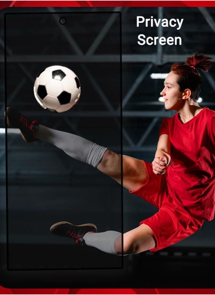 Glass Screen Protector for Samsung Galaxy S24 Ultra 5G 6.8-Inch, Anti-Spy Flexible TPU Film, Fingerprint Unlock Compatible Eays Install with instalment kit high quality and high End packaging for Samsung S24 Ultra  - Image 3