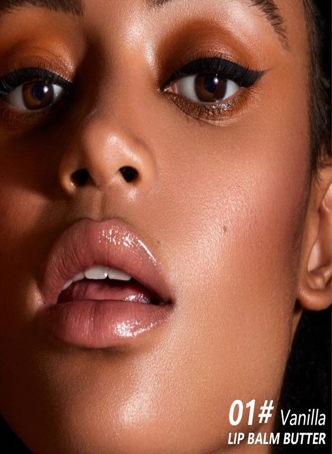 HHLTOH Summer Ultra-Hydrating Lip Butter Balm - Natural Vegan Lip Balm for Instant Moisture, Shine & Hydration - Sheer-Tinted, Soothes & Softens Dry Lips,Bálsamo labial hidratante #1 Vanilla 0.5 Fl Oz - Image 2