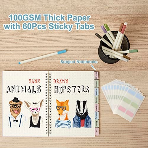 MSTONAL 3 Pack Small Spiral Notebook Dot Grid, 3.5x5.5 Mini Pocket Spiral Notebooks With 5x5mm Dotted Pages, 80 Sheets/160 Pages 100gsm Thick Paper to Stay Organized for Work School Office - Image 4