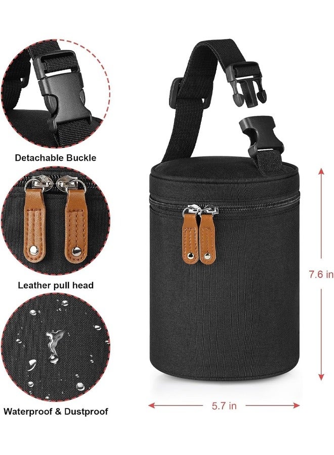 Portable Travel-friendly Breastmilk Cooler Bag,Insulated Baby Bottle Storage,Keeps Breast Milk Warm or Cool (black)