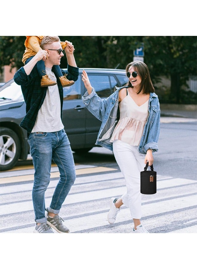 Portable Travel-friendly Breastmilk Cooler Bag,Insulated Baby Bottle Storage,Keeps Breast Milk Warm or Cool (black)