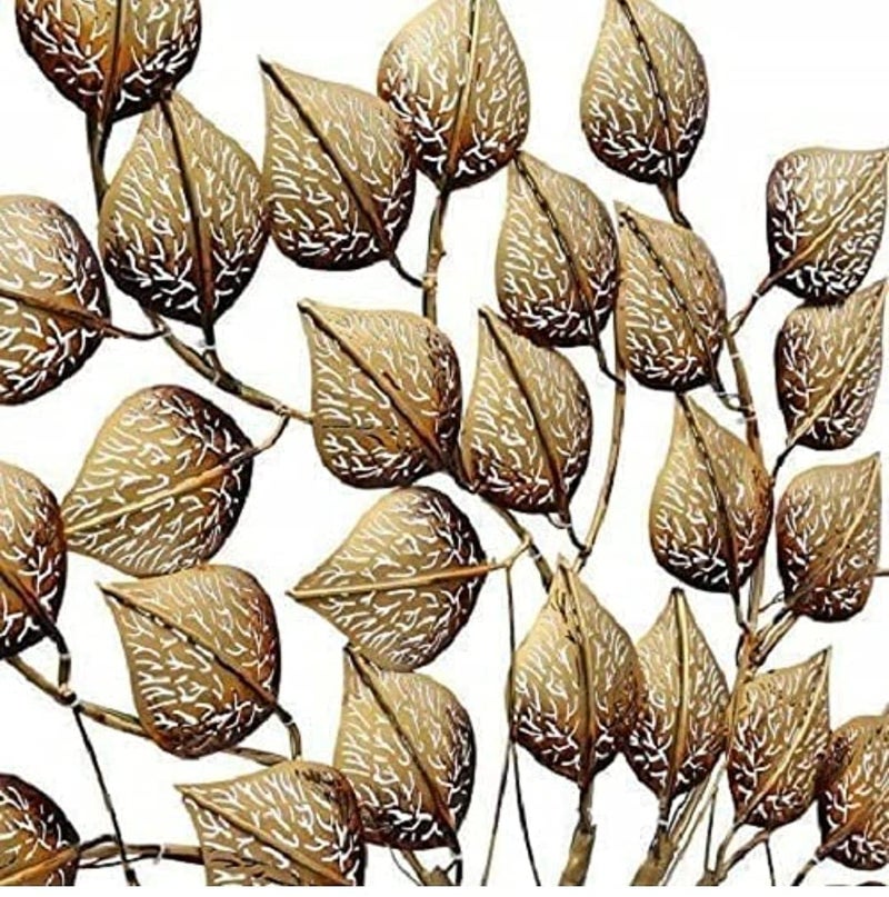 Decornus Handcrafted Iron Wall Hanging Big LED Gold Tree for Home Living Room Wall (Abstract) - Image 4