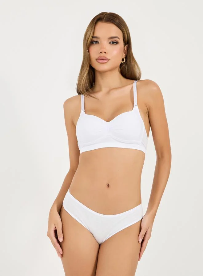 Styli Pack of 3 - Sport Text Elastic Cotton Bikini Brief