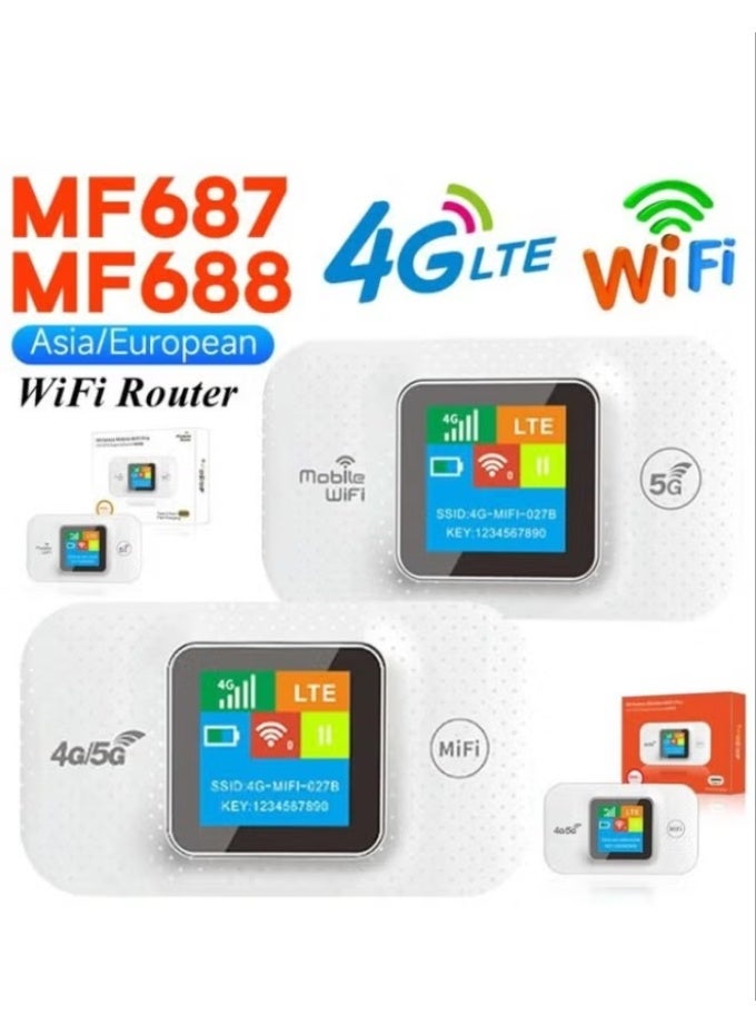 ELTRAZONE MF 687 4G/5G Pocket WiFi Router – Portable Mobile Hotspot with SIM Card Support, High-Speed Wireless Internet, Rechargeable Battery, Compact Design for Travel, Home & Office - Image 1