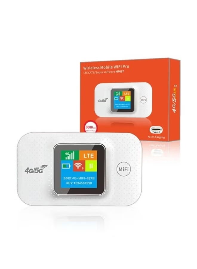 ELTRAZONE MF 687 4G/5G Pocket WiFi Router – Portable Mobile Hotspot with SIM Card Support, High-Speed Wireless Internet, Rechargeable Battery, Compact Design for Travel, Home & Office - Image 2