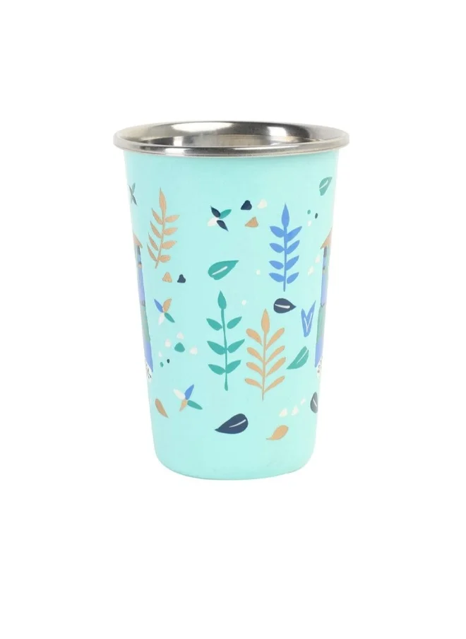 Chumbak Owl In the Woods Steel Tumbler, 400ml