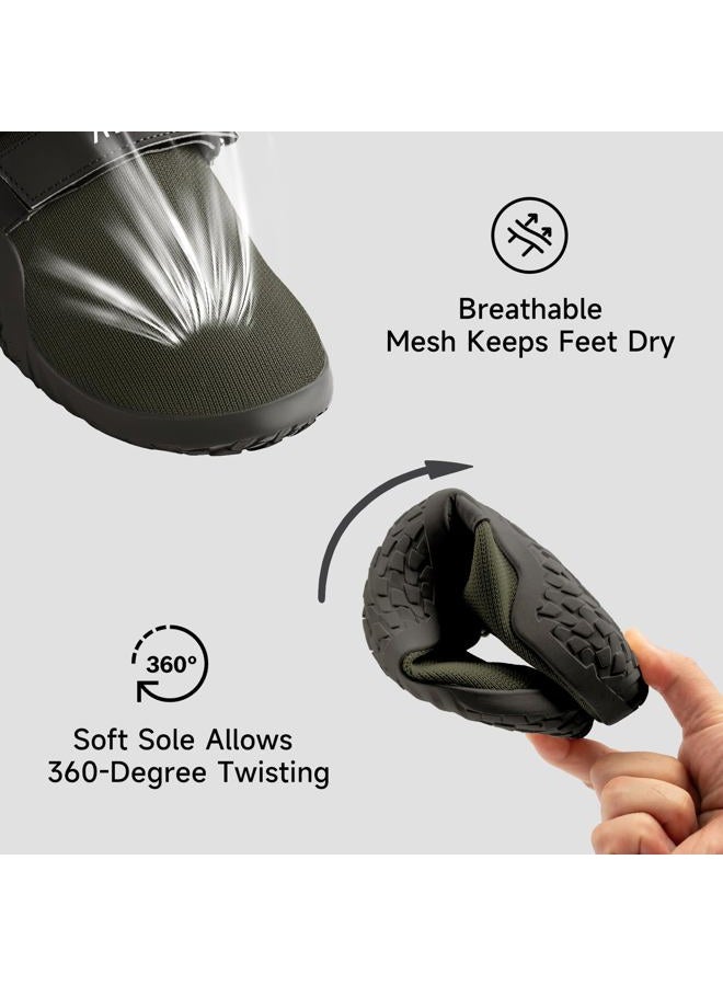 M MANUEKLEAR MANUEKLEAR Deadlift Shoes - Weight Lifting Shoes for Men Women - Weightlifting Squat Shoes Fitness Cross-Trainer Barefoot Gym Training Sneakers Forest Green - Image 5