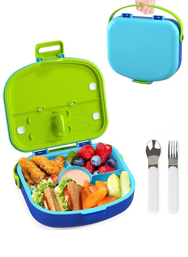 Lunch Box, With Four Compartments, Detachable Tray, Leak Proof, Portable Bento Box, Suitable For Making A Healthy Lunch Or Going Out To Carry Food - Image 1
