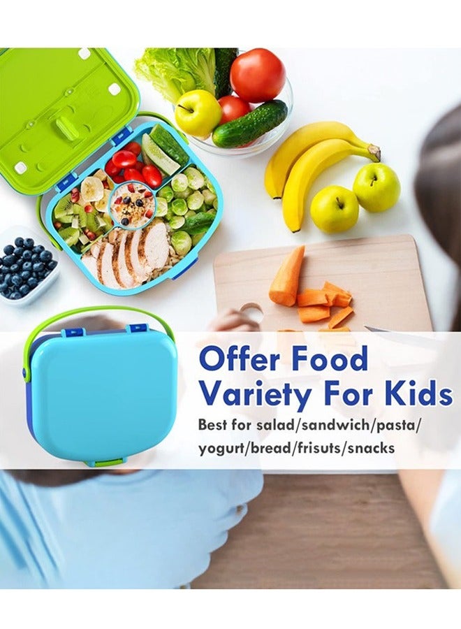 Lunch Box, With Four Compartments, Detachable Tray, Leak Proof, Portable Bento Box, Suitable For Making A Healthy Lunch Or Going Out To Carry Food - Image 5