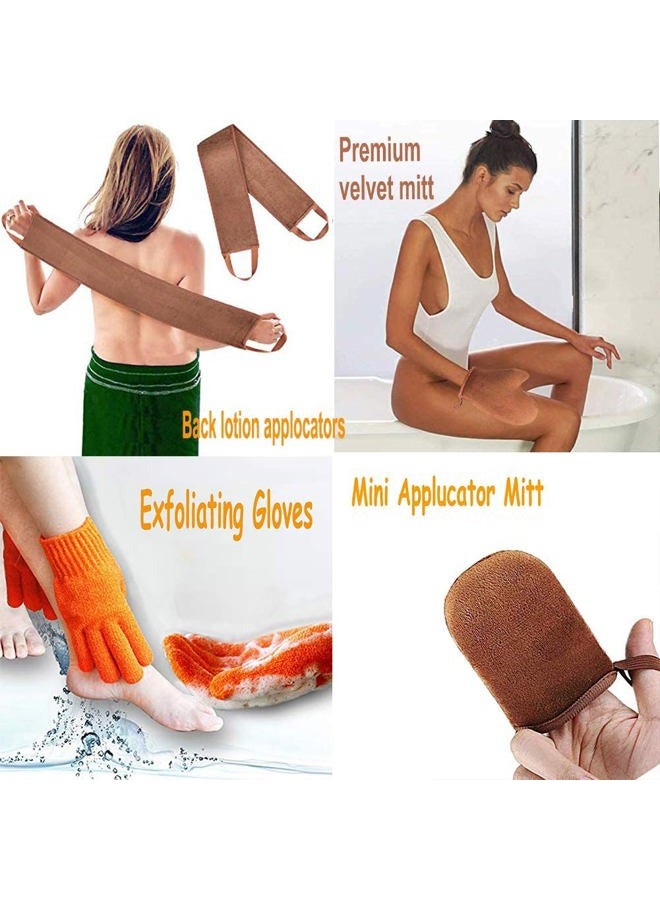 ANSPHIE 5 Pack Self Tanning Mitt Applicator Tanning Mitts Self Tanner Kit, Self Tanner Mitt Applicator Sunless Tanner Mitt Self Tanning Glove for Self Tan Mitt Applicator Self Tanner Mit Tanner Glove  - Image 3