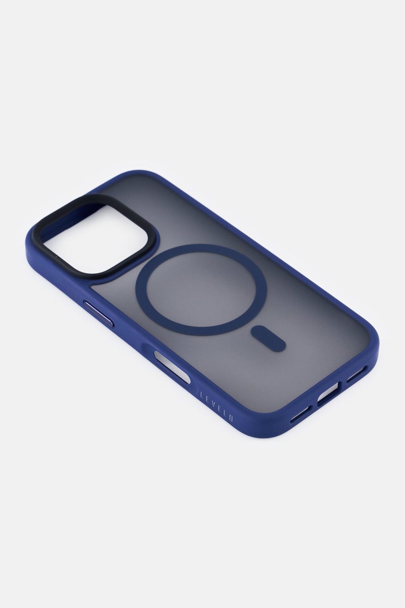 LEVELO iPhone 16 Pro Magsafe Matte Protective Case, Navy - Image 4