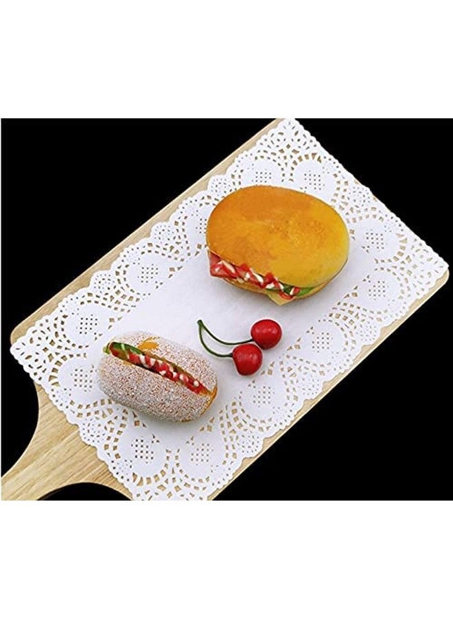 Perfect Pricee دوائر ورقية بسعر مثالي، 100 قطعة، دوائر ورقية مزخرفة من الدانتيل، مفارش ورقية دائرية للزينة، للصحون، تزيين الطاولة، دوائر (12 x 10) بيضاء - Image 2