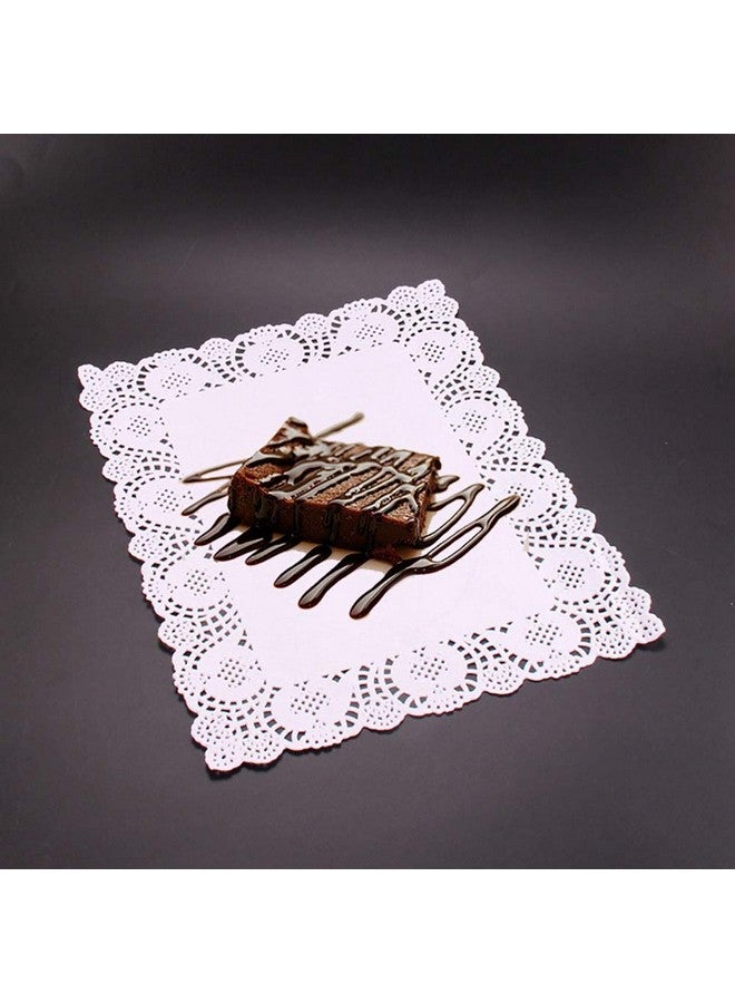 Perfect Pricee دوائر ورقية بسعر مثالي، 100 قطعة، دوائر ورقية مزخرفة من الدانتيل، مفارش ورقية دائرية للزينة، للصحون، تزيين الطاولة، دوائر (12 x 10) بيضاء - Image 3