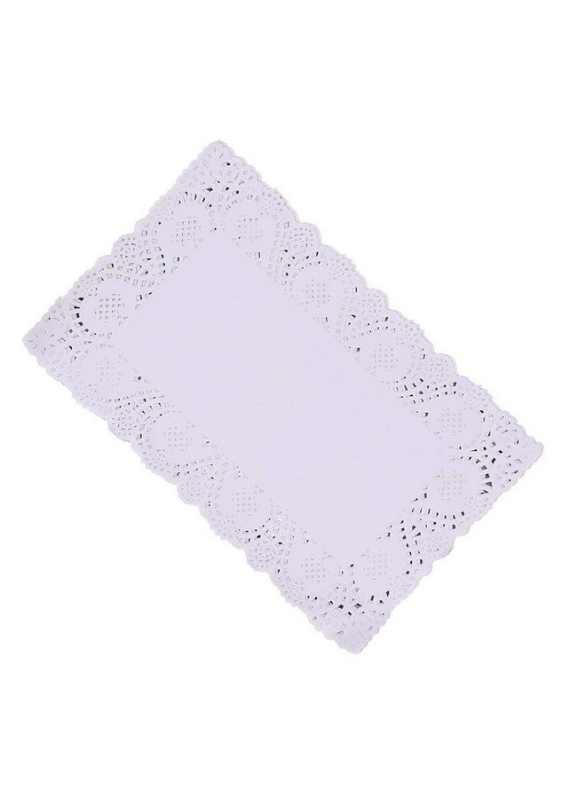 Perfect Pricee دوائر ورقية بسعر مثالي، 100 قطعة، دوائر ورقية مزخرفة من الدانتيل، مفارش ورقية دائرية للزينة، للصحون، تزيين الطاولة، دوائر (12 x 10) بيضاء - Image 1