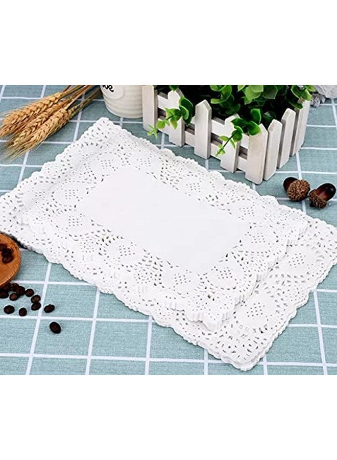 Perfect Pricee دوائر ورقية بسعر مثالي، 100 قطعة، دوائر ورقية مزخرفة من الدانتيل، مفارش ورقية دائرية للزينة، للصحون، تزيين الطاولة، دوائر (12 x 10) بيضاء - Image 5