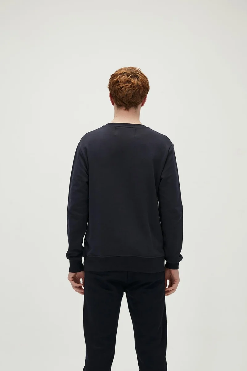 Bad Bear Presage Crewneck Navy Blue Men's Sweatshirt 20.02.12.012-C07