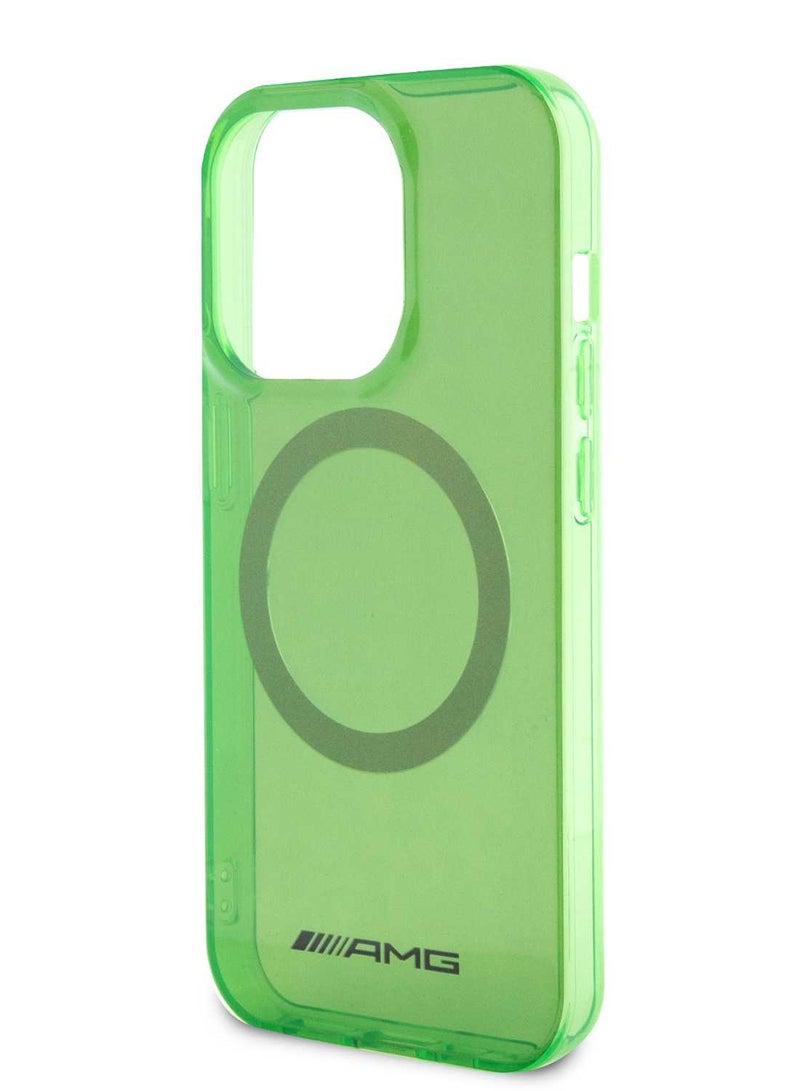 AMG Magsafe Transparent Case for IPhone 15 Pro Max -Green - Image 1