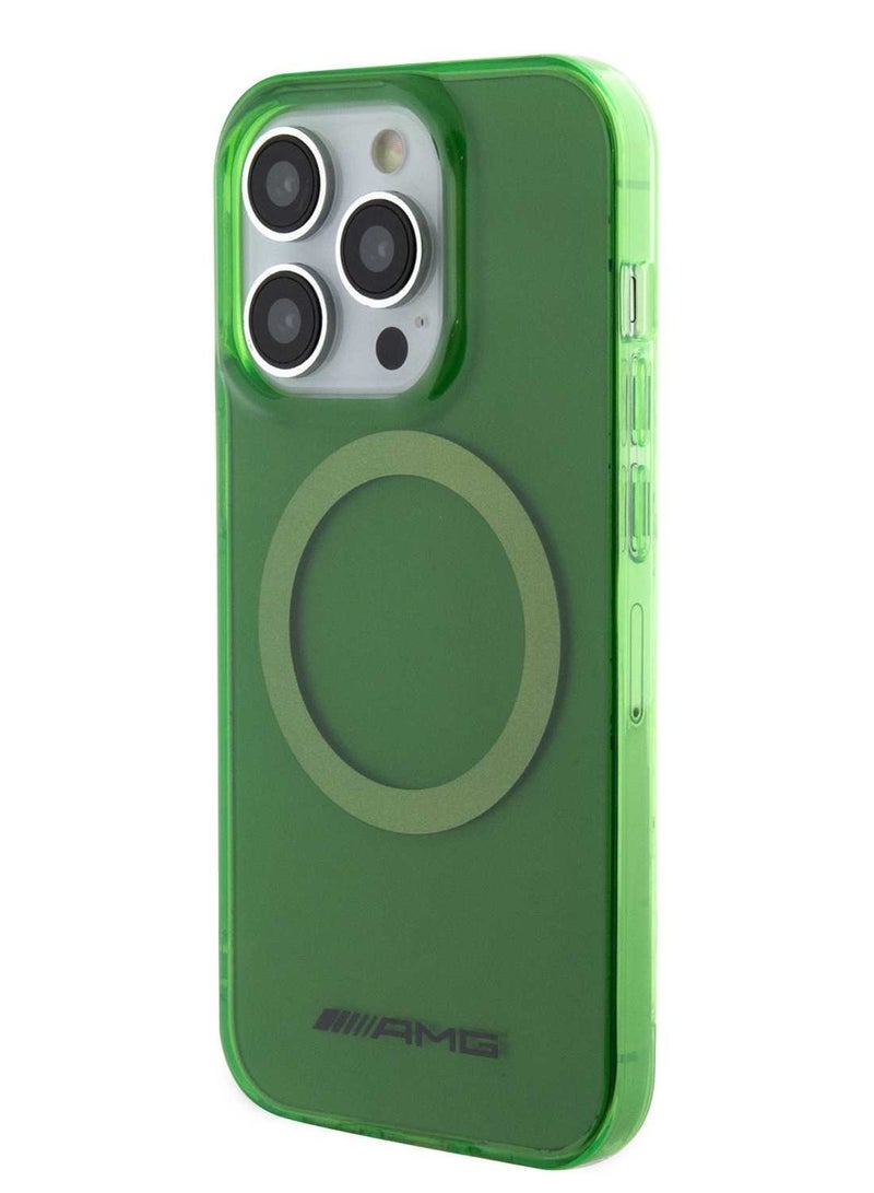 AMG Magsafe Transparent Case for IPhone 15 Pro Max -Green - Image 2