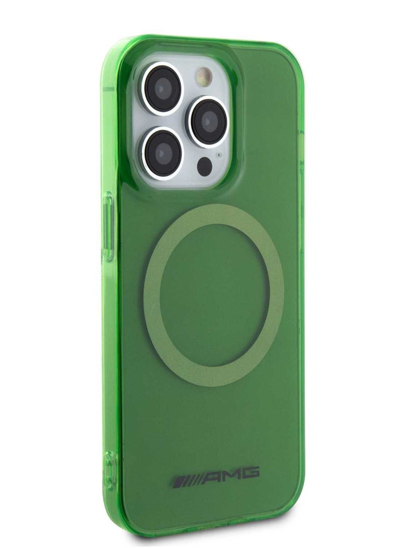 AMG Magsafe Transparent Case for IPhone 15 Pro Max -Green - Image 5