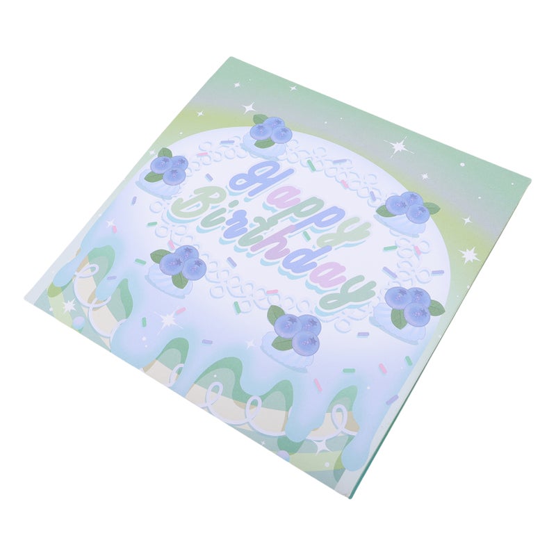 3D Pop Up Birthday Card Music LED Light Birthday Cake Firework Happy Birthday Greeting Card for Women Men Kids Wife Mom Husband Green - Image 3