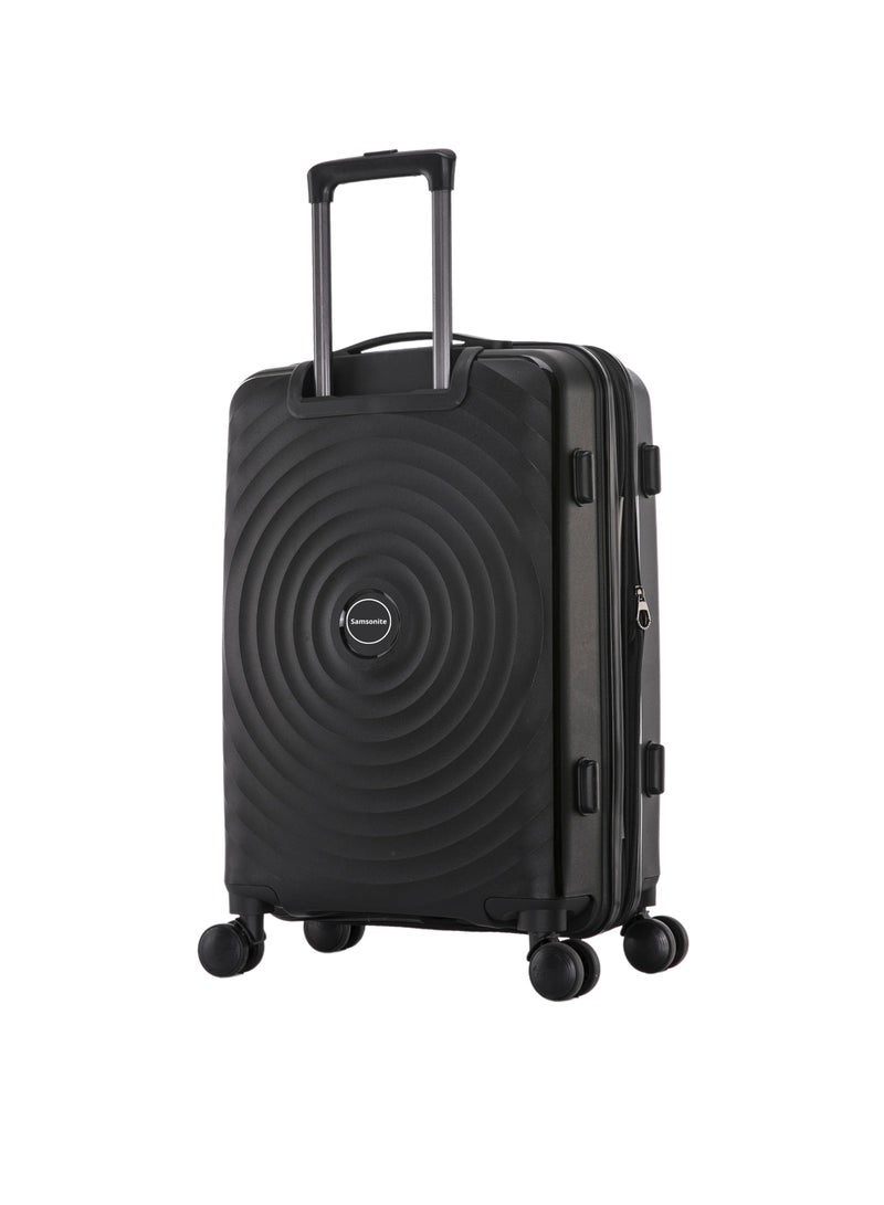 شنطة سفر 24 بوصة بعجلات دوارة - أسود - Image 2