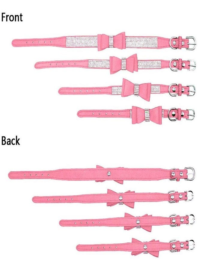 ETOPARS Rhinestone Dog Collar Leashes, Crystal Diamond Cat Dog Collar Leash Set, Cute Dazzling Dog Rhinestone Collar, Dog Collar Harness for Small & Medium Dogs - Image 4
