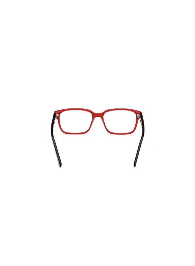 GUESS Gu9230 Rectangular Acetate Frames For Boys Size 47, Black Red - Image 4