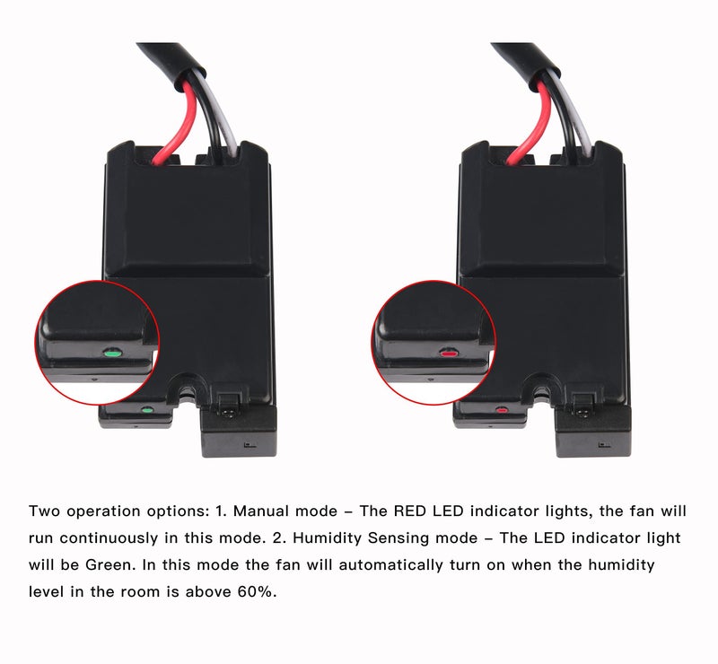 Tech Drive Super Quiet 110 CFM, 1.5 Sone Bathroom Ventilation and Exhaust Fan with Humidity Sensor, No Attic access Needed Installation, Ceiling Mounted Fan,White - Image 3