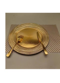 Generic Gold serving plate, imported, high quality material, round shape IR  - Image 1