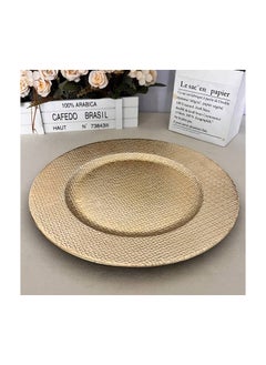 Generic Gold serving plate, imported, high quality material, round shape IR  - Image 2