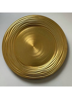 Generic Gold serving plate, imported, high quality material, round shape IR  - Image 3