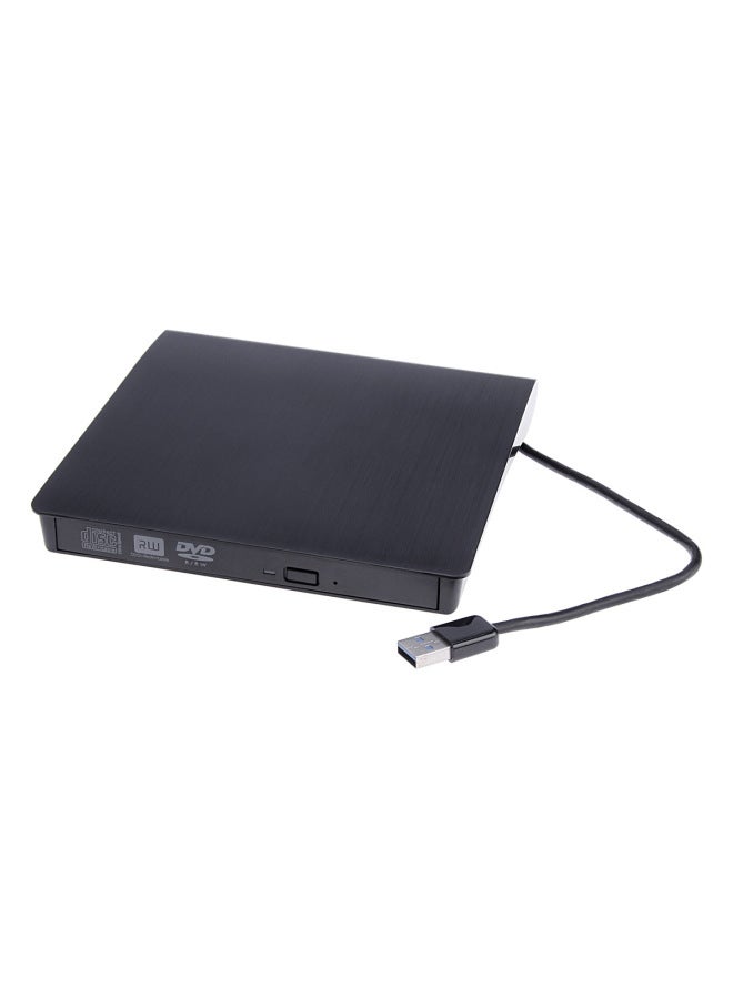 USB3.0 Brushed Optical Drive External Mobile Burner DVD-rw CD ROM Notebook External Neutral-Color:Black  - Image 1