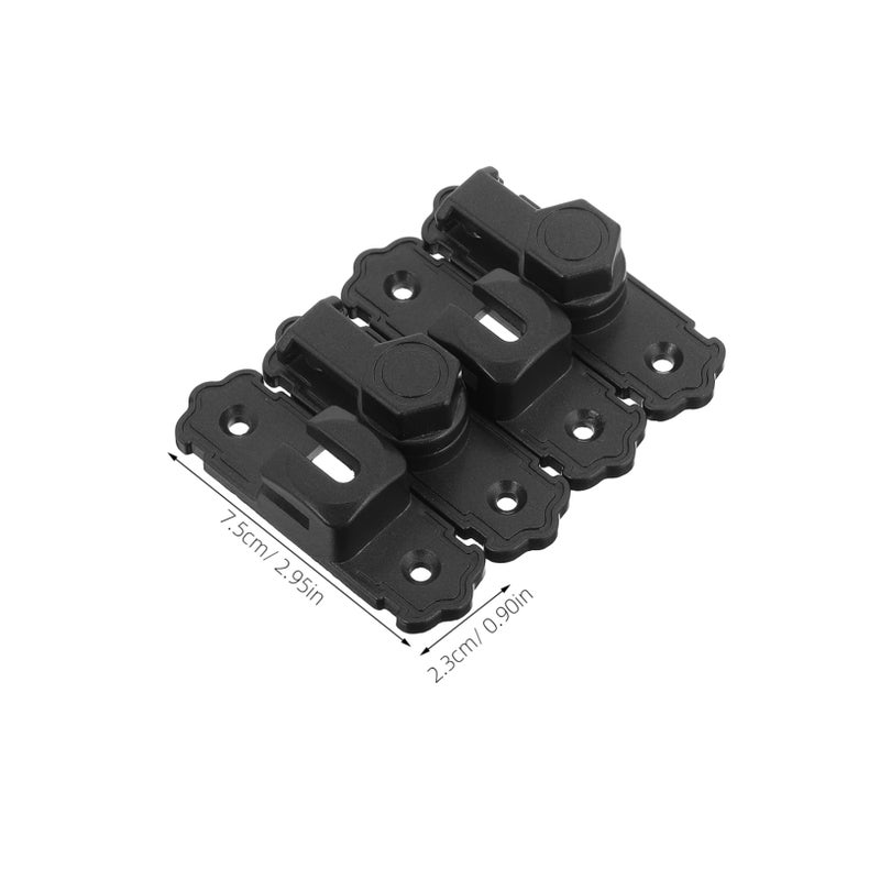 Sliding Door Lock 2 Pack Metal Security Bolt Latch Hardware Fastener Modern Design - Image 3