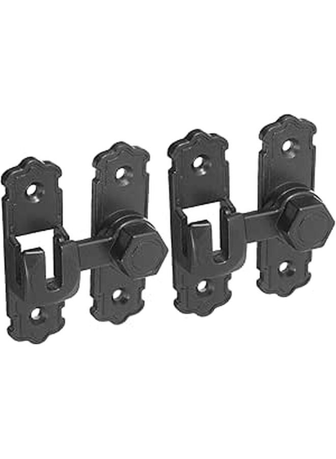 Sliding Door Lock 2 Pack Metal Security Bolt Latch Hardware Fastener Modern Design - Image 1