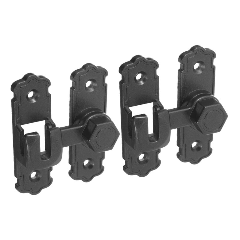 Sliding Door Lock 2 Pack Metal Security Bolt Latch Hardware Fastener Modern Design - Image 2