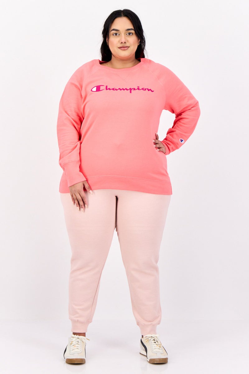 Champion Women Sportwear Fit Long Sleeves Training Hoodie, Pink  - Image 4