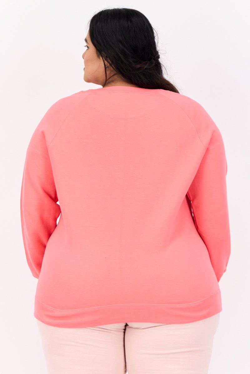 Champion Women Sportwear Fit Long Sleeves Training Hoodie, Pink  - Image 2