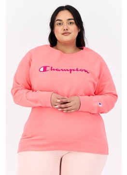 Champion Women Sportwear Fit Long Sleeves Training Hoodie, Pink  - Image 1