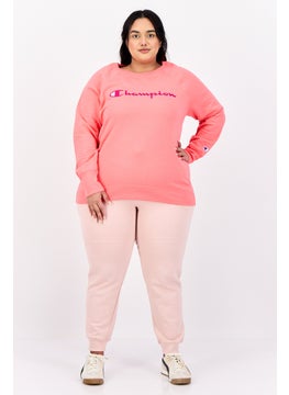 Champion Women Sportwear Fit Long Sleeves Training Hoodie, Pink  - Image 4