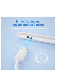 Generic Pen for iPad Apple Pencil USB C, Stylus Pen for iPad 10th/9/8/7/6th Gen/iPad Pro 12''/12.9''/11"/iPad Mini 6/5th Gen/iPad Air 13"/11"/6/5/4/3rd Gen, Precise Control, Magnetic  - Image 4